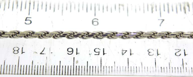 Italian Sterling Silver Rope Chain Necklace
