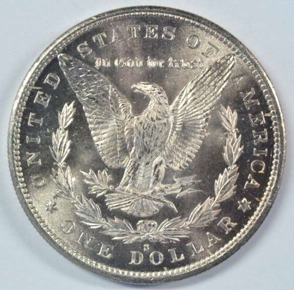 Blazing-white Choice BU 1879-S Morgan Silver Dollar