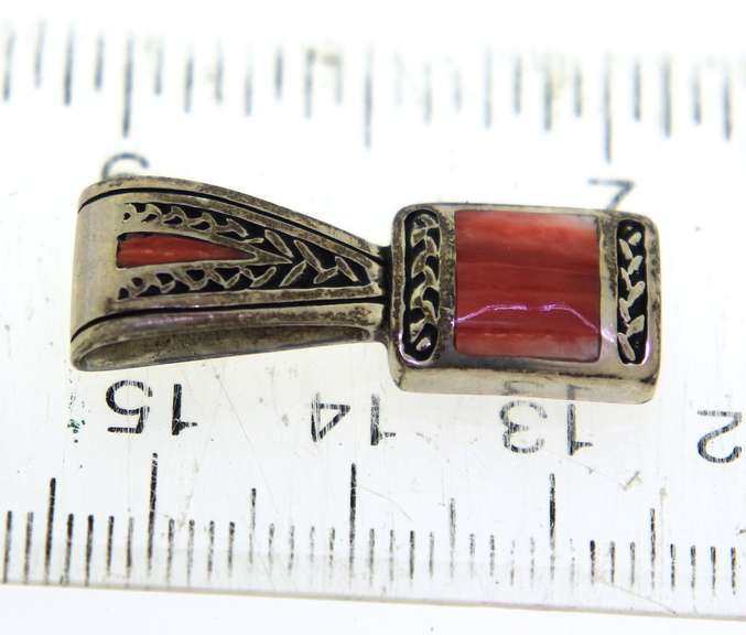 Sterling Silver Coral Pendant