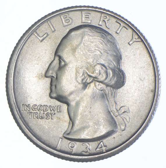 1934 Washington Quarter Double Die Obverse