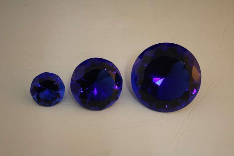 Trio Diamonds Crystal Blue