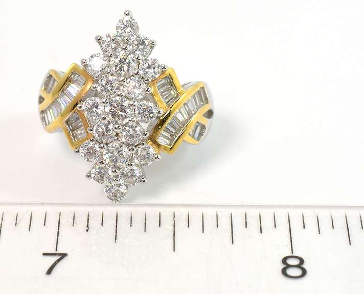 Sterling Silver Vermeil  CZ Ring