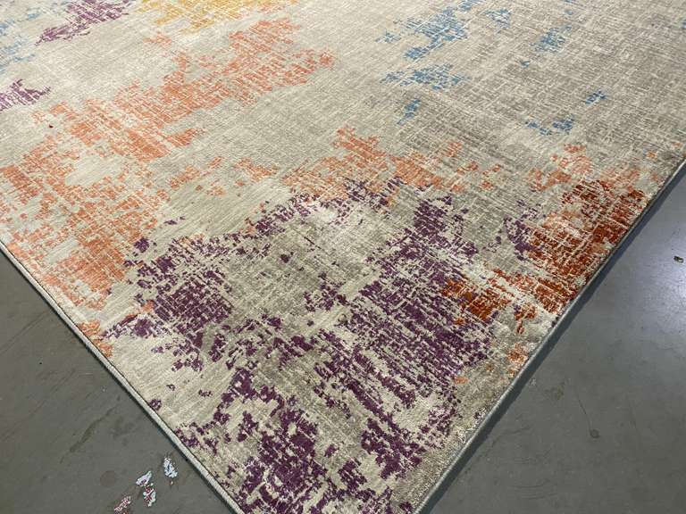 COLORFUL ART DECO  RUG 7x10