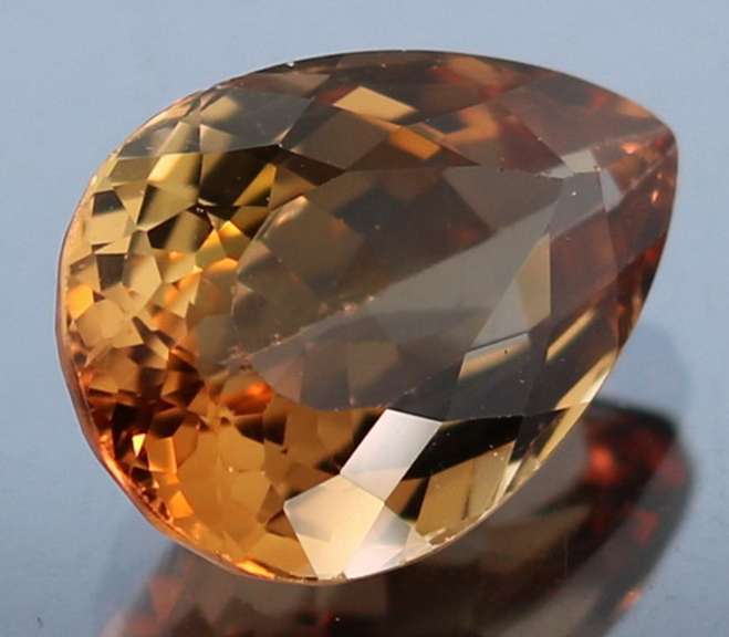 High grade 9.59ct VS pear cut Imperial Topaz
