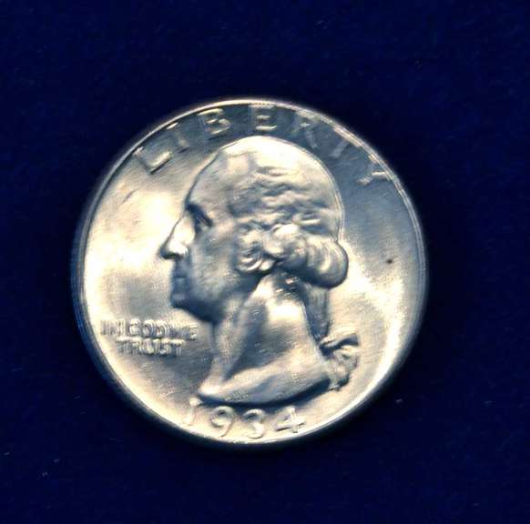 1934 D UNC  25 C