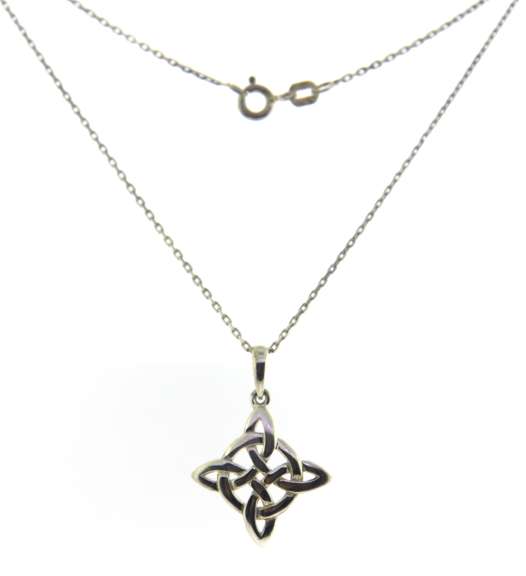 Set of Celtic Knot Pendant and Earrings