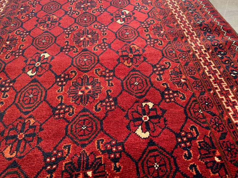 STUNNING AFGHAN RUNNER 2'.10"X9'.9"