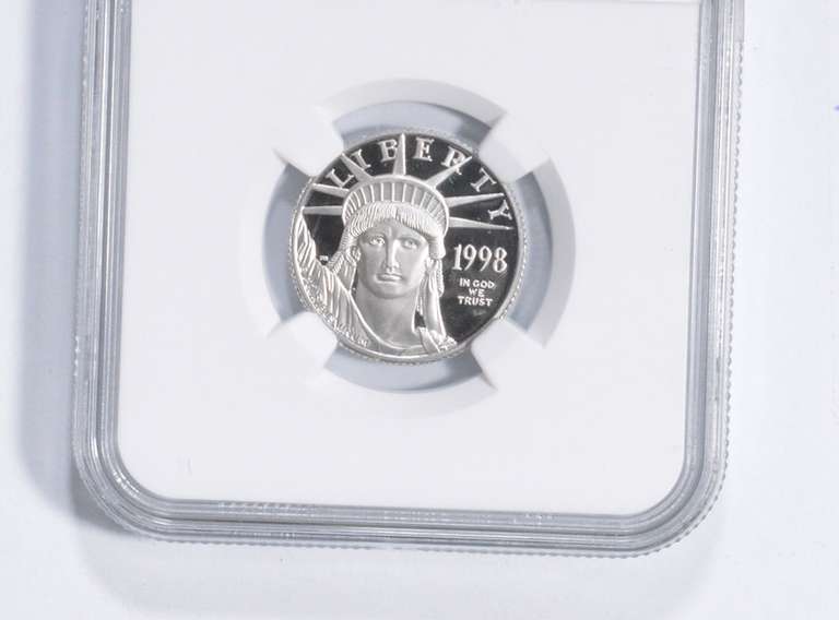 PF70 UCAM 1998-W $25 American Platinum Eagle - 1/4 Oz Platinum - NGC