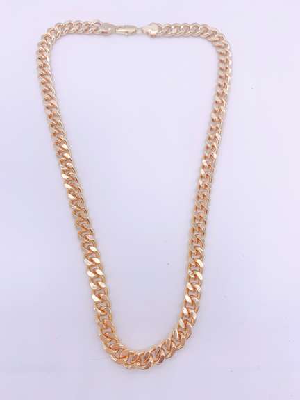 18kt Gold Plated Miami Cuban Link Chain Necklace