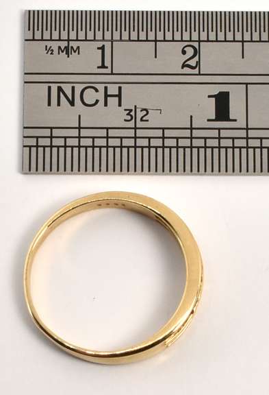 Practical Band with 2 Rows of Diamonds