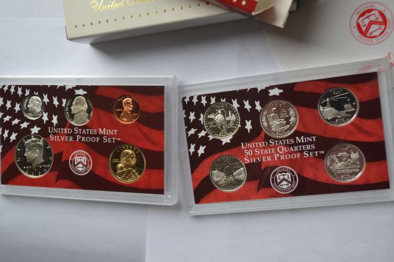 2003 & 2007  US Mint Silver Proof Se