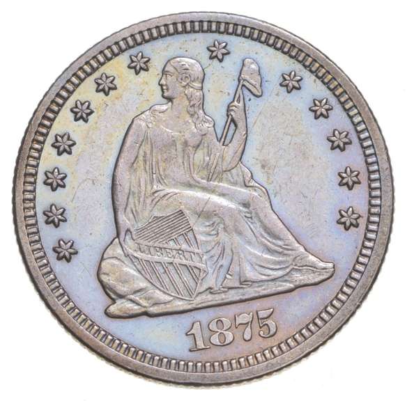 1875 Seated Liberty Quarter