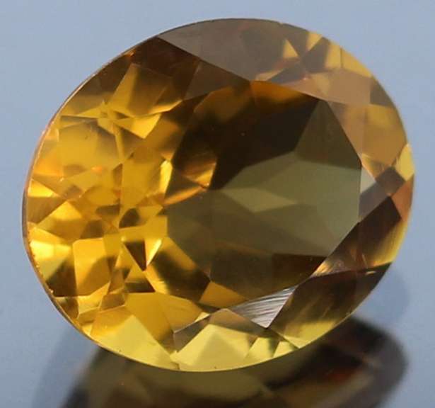 Vibrant 3.38ct 12x10mm oval cut Citrine