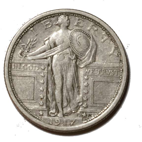 1917 Type 1 Standing Liberty Quarter