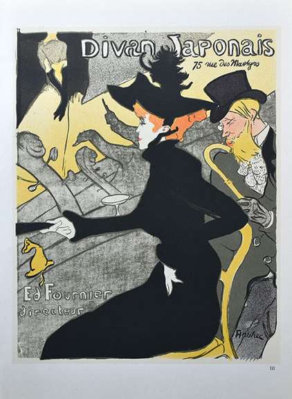 Toulouse Lautrec, Le Divan Japonais' Vintage Lithograph