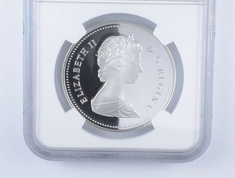 PF70 UCAM 1981 Canada $1 Silver - Trans-Canada Railway - Graded NGC