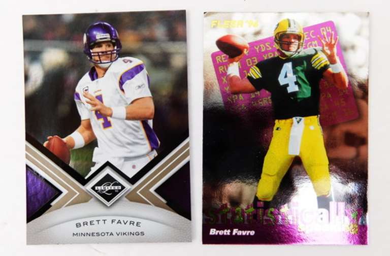 2 Brett Favre Football Cards