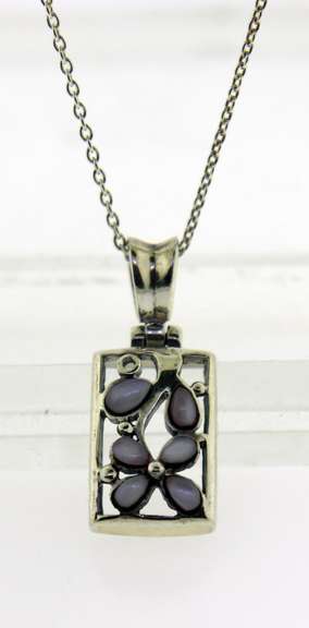 Sterling Silver Floral Necklace