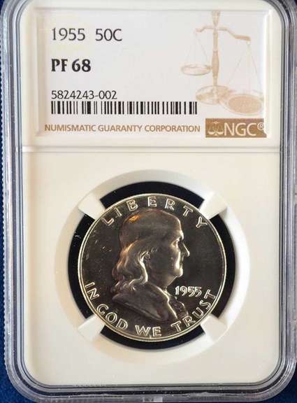 1955 NGC PF 68 50 C