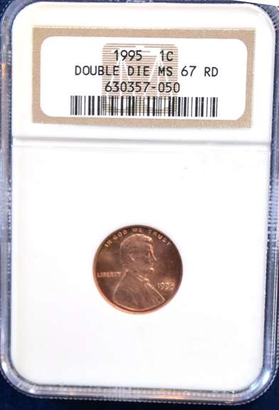 1995 NGC Double Die MS 67 Red Lincoln Cents