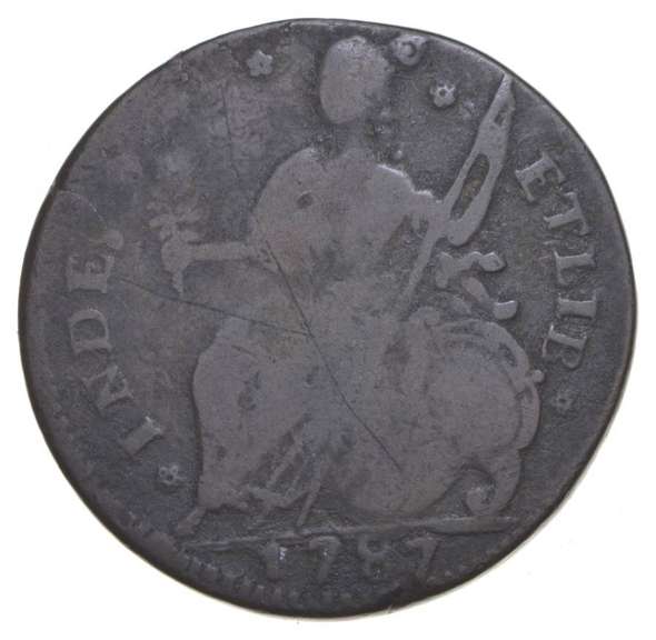 1787 Connecticut Cent - Circulated