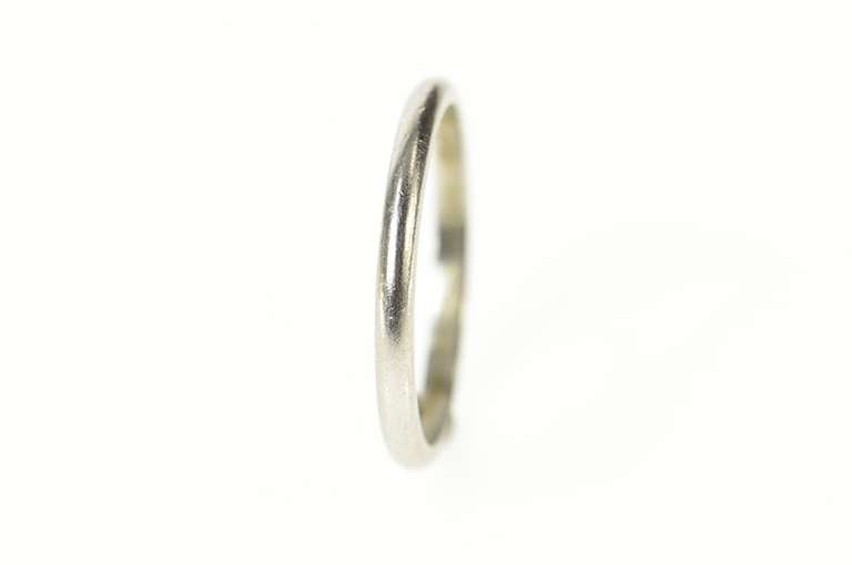 Platinum 2.0mm Classic Simple Rounded Wedding Band Ring