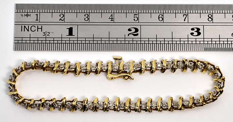 Sweet "S" Link Diamond Bracelet
