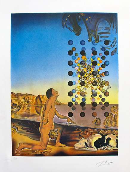 Salvador Dali, 'Contemplation', Hand Signed Lithograph