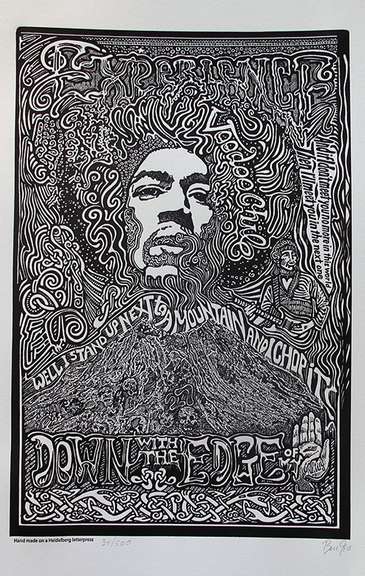 Ben G. Hand Signed, Jimi Hendrix