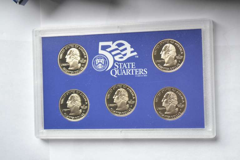 12 Proof  US Quarter Sets 2000-2009