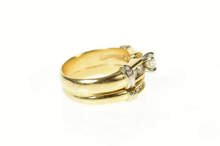 10K Yellow Gold 0.50 Ctw Classic Diamond Engagement Bridal Ring