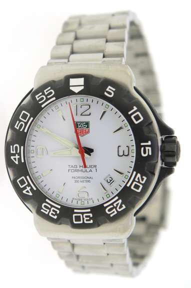 Tag Heuer Formula on White Dial Watch