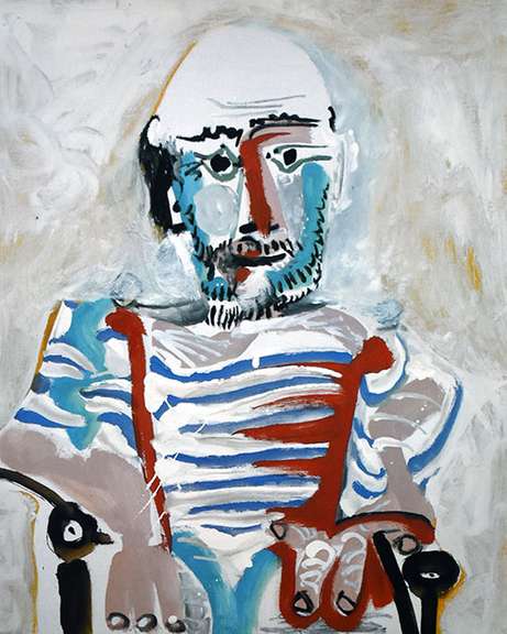 Pablo Picasso, Seated Man