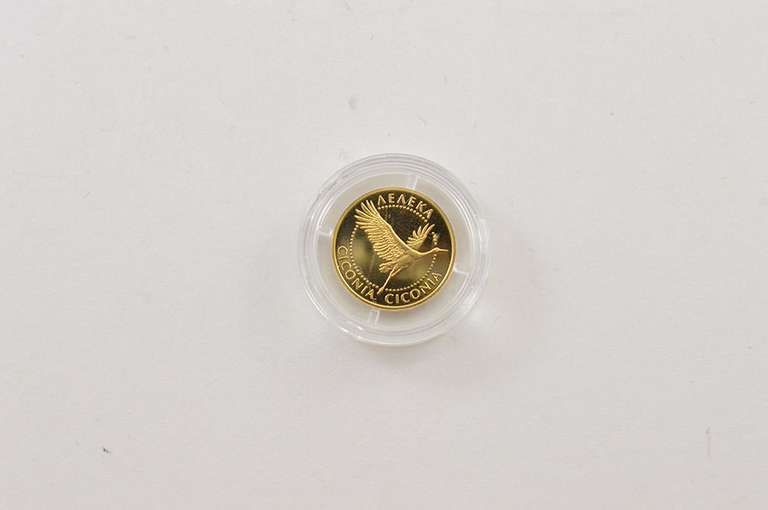 2004 Ukraine 2 Hryvnias - Stork .999 Gold Coin - - Box & COA