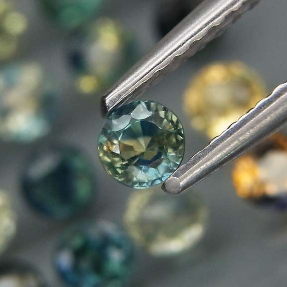 Party color! Unheated! 3.96ct 20pc Sapphire set