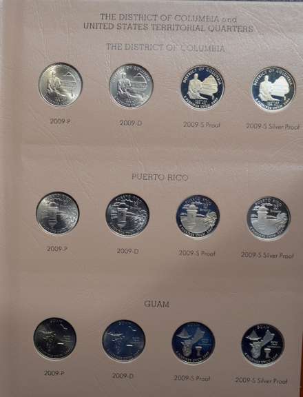 2009 DC And US Territorial Quarters Including Proofs