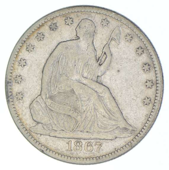 1867 Seated Liberty Half Dollar