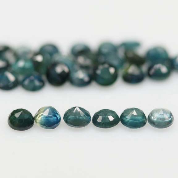 Multi-hue 6.48ct natural blue Sapphire set