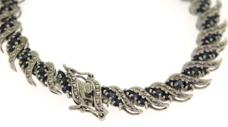 Sterling Silver Gemstone Bracelet