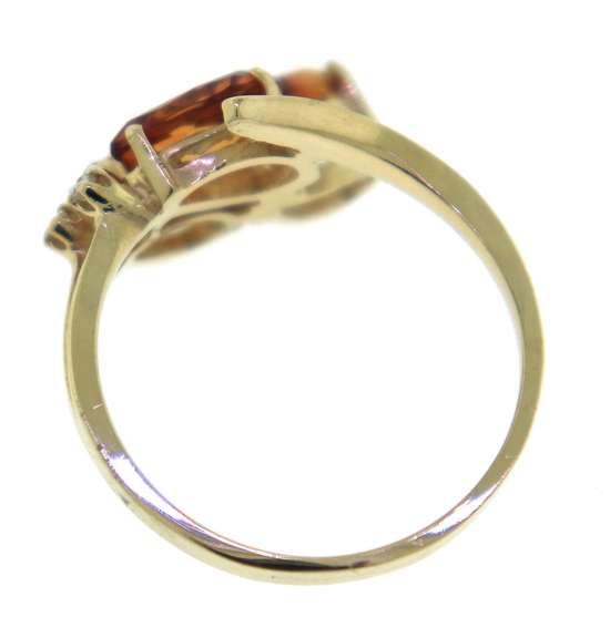 Romantic Yellow Gold Citrine Ring