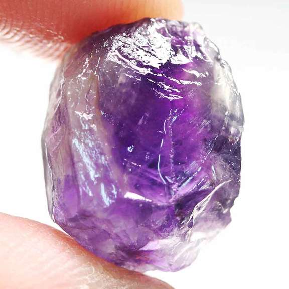 Large 16.80ct untreated uncut Amethyst
