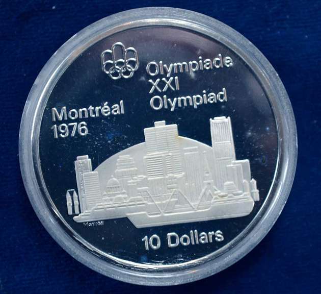 1973 Canada Proof 10 Dollars Montreal Skyline