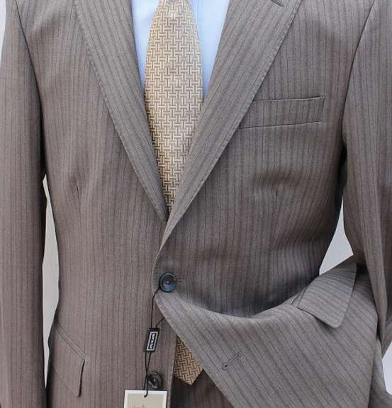 Stylish Shadow Stripe Slim Fit Suit By Galante