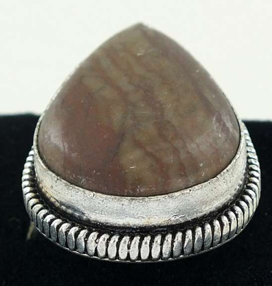 Silver and Natural Stone Rings
