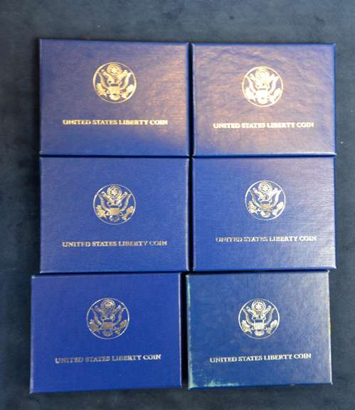 Lot OF 6 Commemorative Liberty Coins