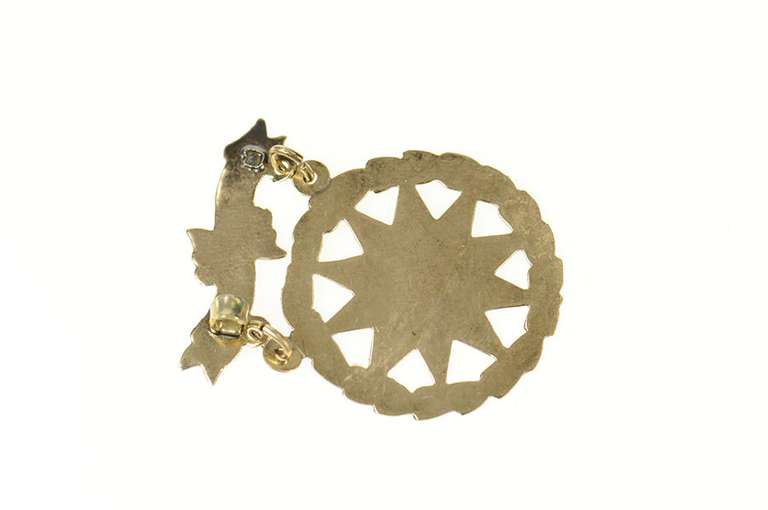 10K Yellow Gold Victorian Scholarship 1st 2nd 3rd Grade Pin/Brooch