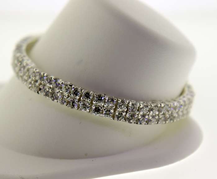 Sterling Silver Crystal Tennis bracelet
