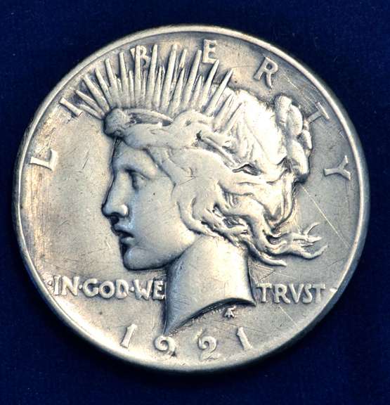 1921 Peace Dollar Circulated