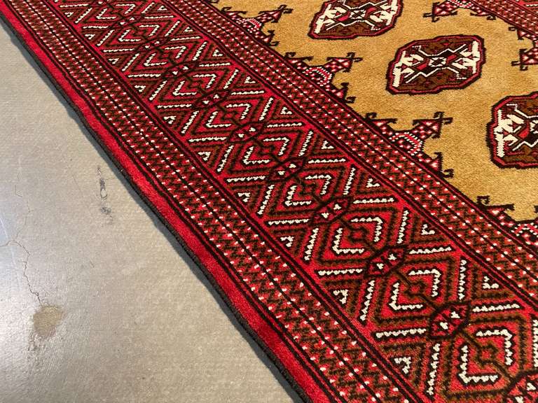 PERSIAN TURKOMAN RUG 3'.5"X 4'.9"