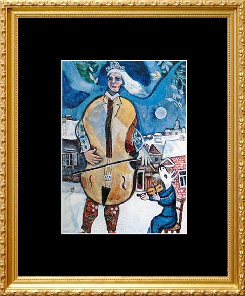 Marc Chagall, The Cellist